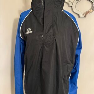 Black and Blue Men's Windbreaker